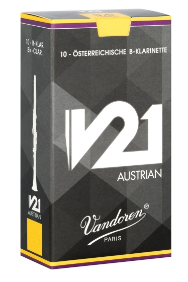 Vandoren Bb Clarinet Reeds 3 V21 Austrian (10 BOX)