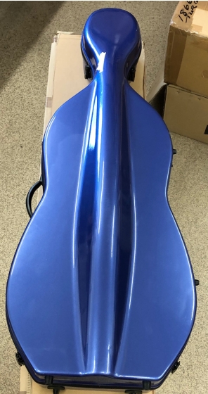 Hidersine Cello Case Fibreglass Blue - B-Stock - CL1874