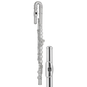 Trevor James 10XE-P Flute Outfit - Curved & Straight Heads. Traditional 925 Silver Lip Plate and Riser