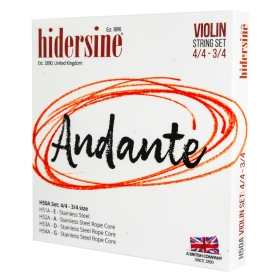 Hidersine Andante Violin String SET 4/4 - 3/4