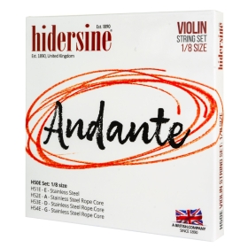 Hidersine Andante Violin String SET 1/8