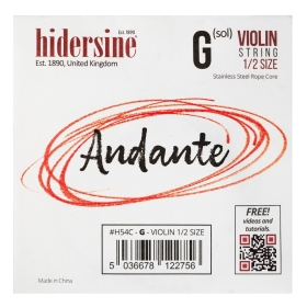 Hidersine Andante Violin G String 1/2
