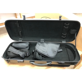 Hidersine Viola Case - Polycarbonate Oblong Brushed Silver - B-Stock - CL1869