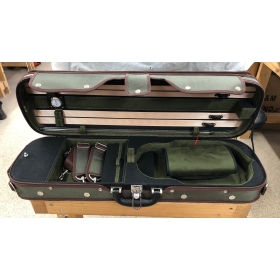 Hidersine Violin Case 4/4 Light Oblong - Olive - B-Stock - CL1871