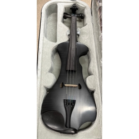 Hidersine Electric Violin Outfit - Black Flamed Maple Veneer - B-Stock - CL2132