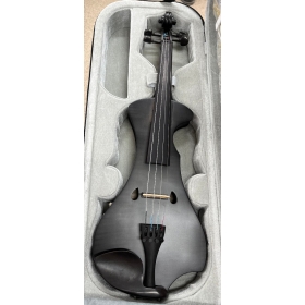 Hidersine Electric Violin Outfit - Black Flamed Maple Veneer - B-Stock - CL2137