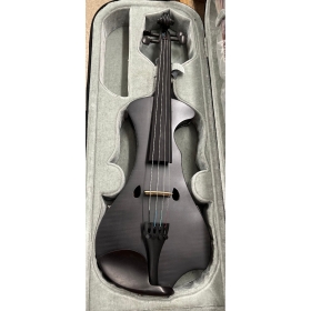 Hidersine Electric Violin Outfit - Black Flamed Maple Veneer - B-Stock - CL2133