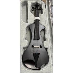 Hidersine Electric Violin Outfit - Black Flamed Maple Veneer - B-Stock - CL2134