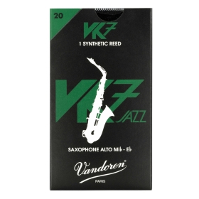 Vandoren Alto Saxophone Synthetic VK7 Jazz Reed - Strength 20