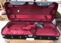 Hidersine Violin-Viola Double Case - Wooden Arched Top  -B-Stock - CL1881