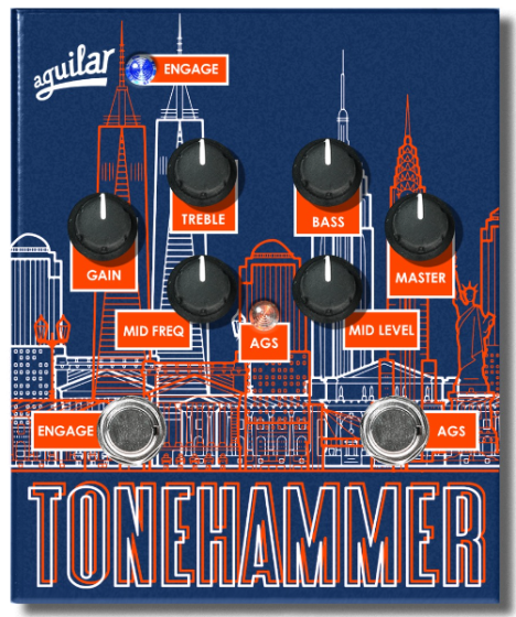 Aguilar Tone Hammer Preamp/Direct Box Ltd. Edition New York Skyline