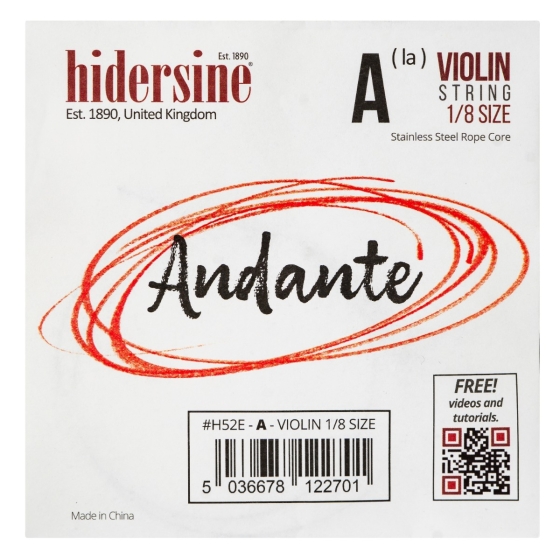 Hidersine Andante Violin A String 1/8